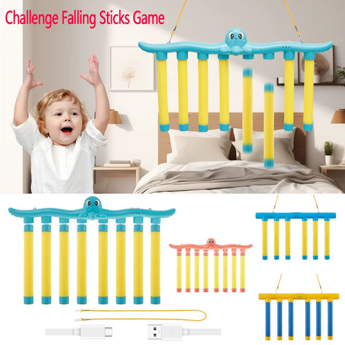 Challenge Falling Sticks Game Kids Stick Catching Toy Training Reaction Hand Eye Educational Parent-Child Interactive Toy Sports - Quality products