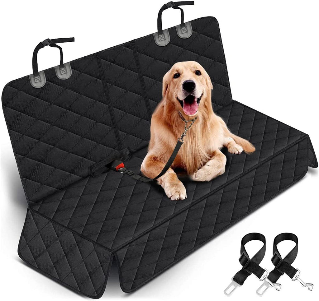 Dog Car Seat Cover, Back Seat Cover for Dogs Pet Car Seat Protector Waterproof Bench Car Seat Cover, Non-Slip Rear Seat Cover Fits Middle Armrest for Most Cars Suvs Trucks - Black - Quality products