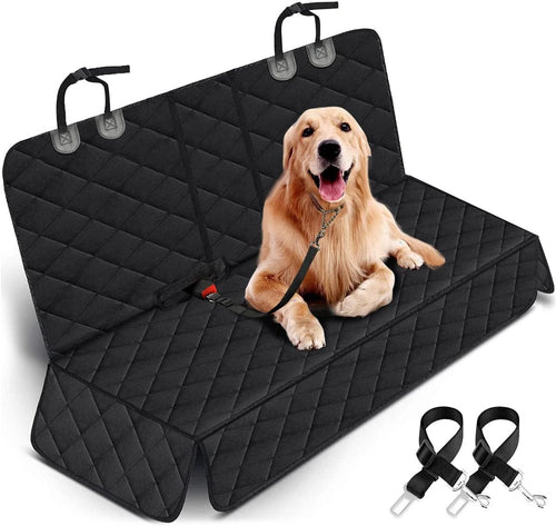 Dog Car Seat Cover, Back Seat Cover for Dogs Pet Car Seat Protector Waterproof Bench Car Seat Cover, Non-Slip Rear Seat Cover Fits Middle Armrest for Most Cars Suvs Trucks - Black - Quality products